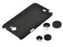 3 in 1 Wide Angle Lens+ Macro Lens+180 Degree Fish Eye Lens With protection shell for Samsung N7100